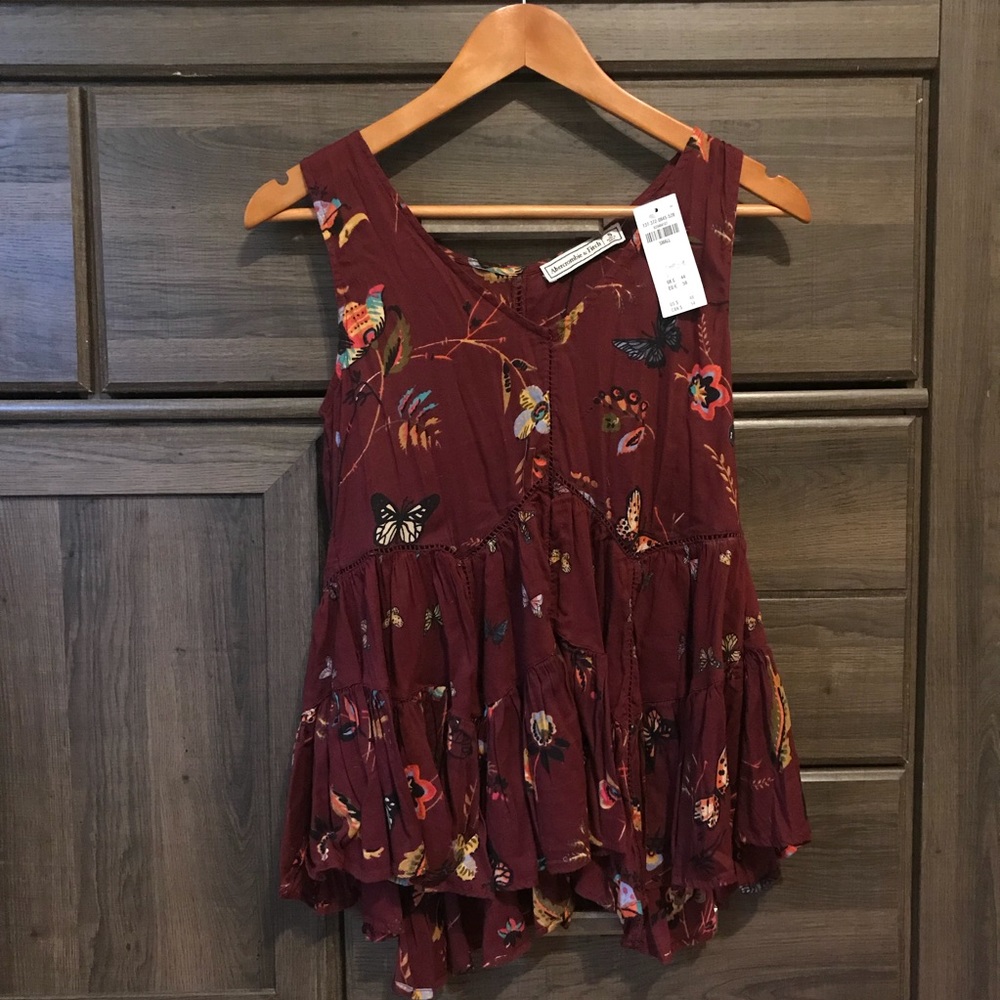 A&F Women’s Embellished Trapeze Tank Top